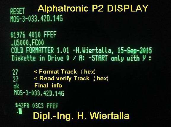 Alphatronic P2 coldformatter-boot per v24