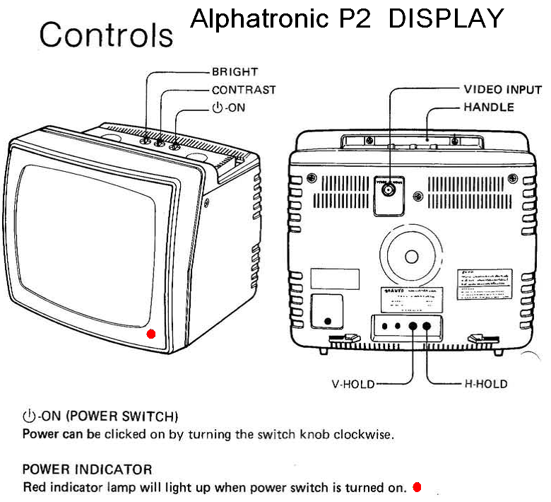 Alphatronic P2 Display the Controls.